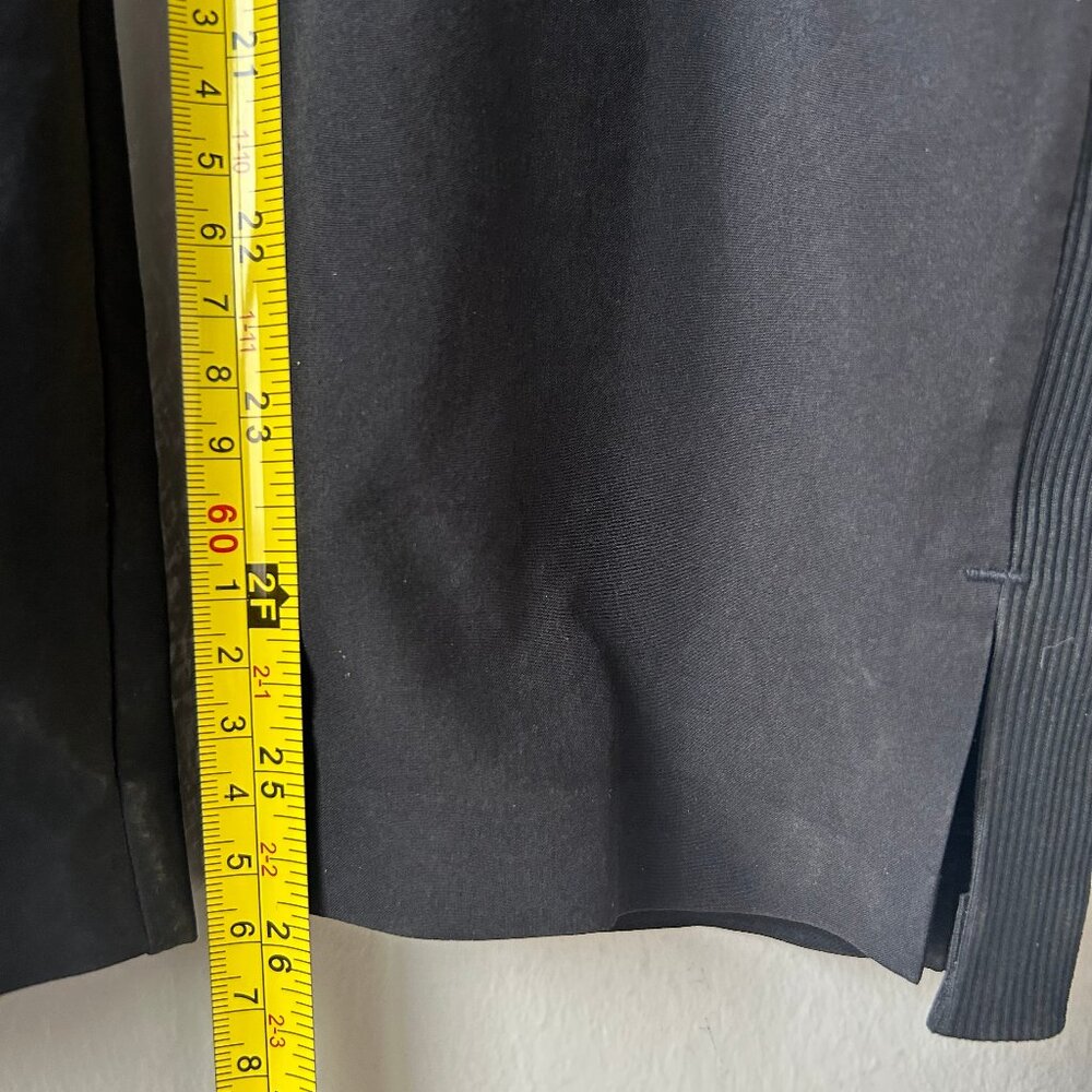 Athleta Brooklyn Ankle Pants Women 00 Black Rib Panel Stretch Travel - Picture 10 of 12